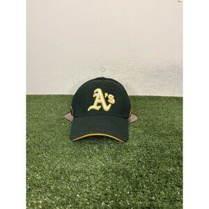 Oakland Athletics hat cap fitted XL green yellow new era wool batting practice 4
